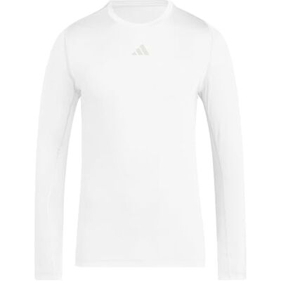 adidas herr Techfit Longsleeve Men Shirt, white, XS adidas herr Techfit Longsleeve Men Shirt, white, XS