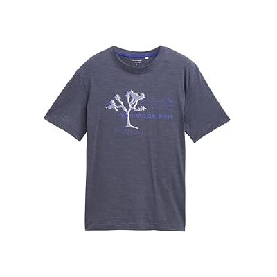 TOM TAILOR T-shirt för män, 38135 – Blueish Grey Tonal Fine Stripe, M TOM TAILOR T-shirt för män, 38135 – Blueish Grey Tonal Fine Stripe, M