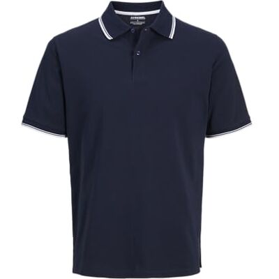 JJ REBEL Jrebzell Polo Ss Sn, Sky Captain, L JJ REBEL Jrebzell Polo Ss Sn, Sky Captain, L
