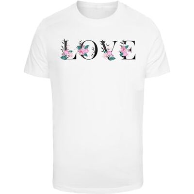 Tee herr t-shirt älskare blomma te, tryck t-shirt för män, grafisk t-shirt, streetwear, Vit, XXL Tee herr t-shirt älskare blomma te, tryck t-shirt för män, grafisk t-shirt, streetwear, Vit, XXL