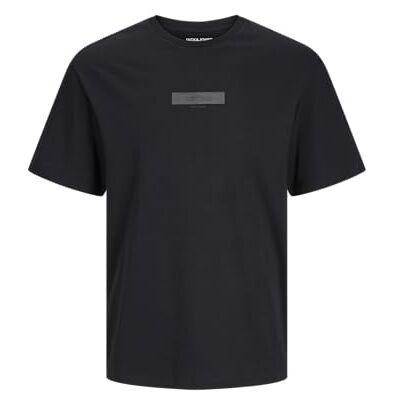 JACK & JONES Jjtaka Tee Ss Crew Neck, svart, S JACK & JONES Jjtaka Tee Ss Crew Neck, svart, S