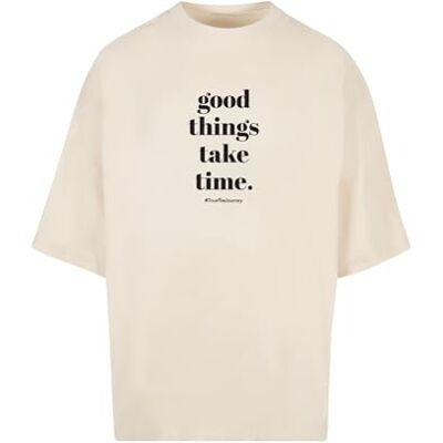 MERCHCODE T-shirt för män, 100% bomull, vitsand, S, Vit, S MERCHCODE T-shirt för män, 100% bomull, vitsand, S, Vit, S