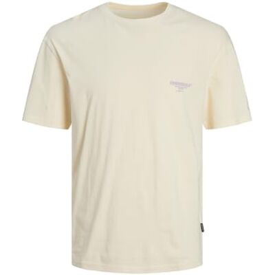 JACK & JONES JACK&JONES JORBORA varumärke Tee SS Crew Neck BLK, Buttercreme, L JACK & JONES JACK&JONES JORBORA varumärke Tee SS Crew Neck BLK, Buttercreme, L