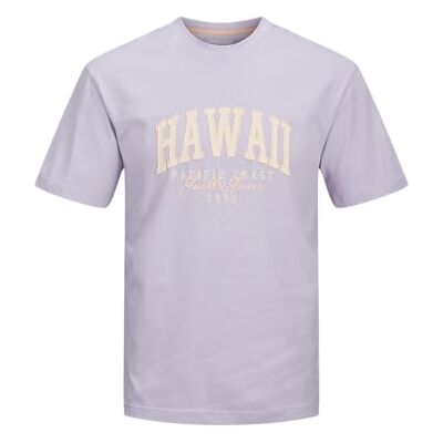 JACK & JONES Jjdetroit Tee Ss Crew Neck, languid lavendel, S JACK & JONES Jjdetroit Tee Ss Crew Neck, languid lavendel, S