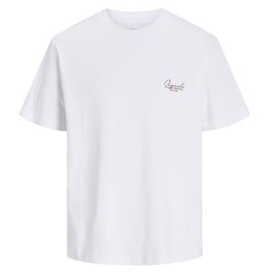 JACK & JONES Jorislington typ Graphic Back Tee Ss Cn, Ljus vit, L JACK & JONES Jorislington typ Graphic Back Tee Ss Cn, Ljus vit, L