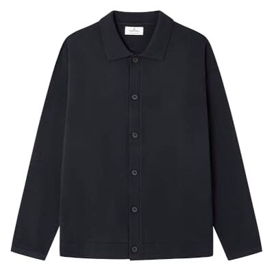 Springfield Knapp UP Polo Cardigan, blå, S för män Springfield Knapp UP Polo Cardigan, blå, S för män