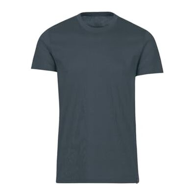 Trigema Slim Fit T-shirt för män av deluxe bomull, antracit, S Trigema Slim Fit T-shirt för män av deluxe bomull, antracit, S