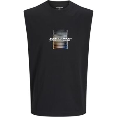 JACK & JONES Jcocalma Sl Tee Crew Neck, svart, S JACK & JONES Jcocalma Sl Tee Crew Neck, svart, S
