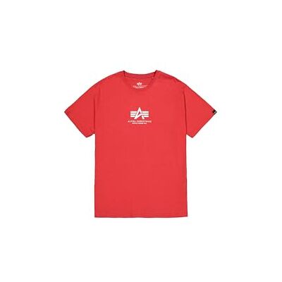Alpha Industries Basic T ML T-shirt för män Speed Red/White Alpha Industries Basic T ML T-shirt för män Speed Red/White
