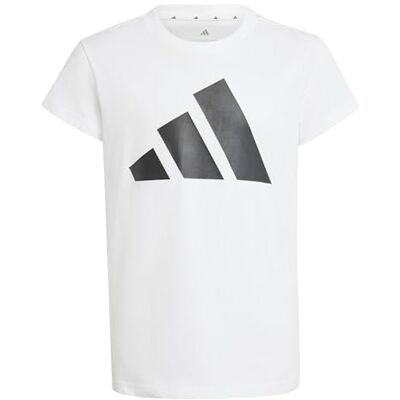 adidas flickor Essentials Cotton Shirt, white/black, 11-12 Years adidas flickor Essentials Cotton Shirt, white/black, 11-12 Years