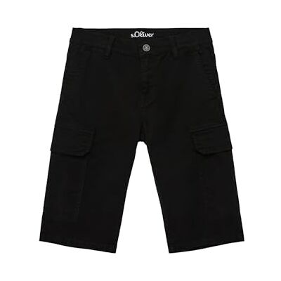 s.Oliver Unisex barn Cargo Bermuda, Svart 9999, 146 Slim s.Oliver Unisex barn Cargo Bermuda, Svart 9999, 146 Slim