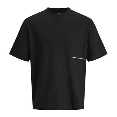 JACK & JONES Jorporto mönster Tee Ss Crew Neck, svart, M JACK & JONES Jorporto mönster Tee Ss Crew Neck, svart, M