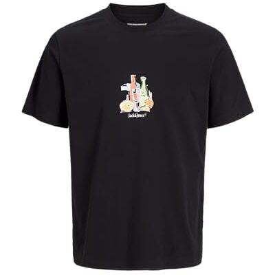 JACK & JONES Jorvarenna Tee Ss Crew Neck, svart, L JACK & JONES Jorvarenna Tee Ss Crew Neck, svart, L