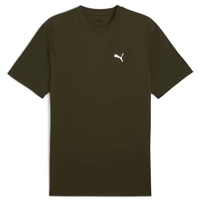 PUMA EVOSTRIPE T-shirt mörk oliv PUMA EVOSTRIPE T-shirt mörk oliv