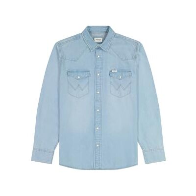 Wrangler Western Shirt för män, Autentisk bläck, XL Wrangler Western Shirt för män, Autentisk bläck, XL