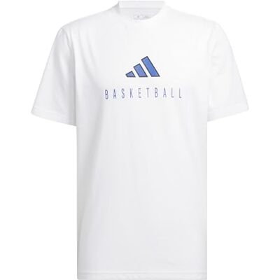 adidas För Män WORLDWIDE HOOPS LOGO PERFORMANCE GRAPHIC TEE, white, M adidas För Män WORLDWIDE HOOPS LOGO PERFORMANCE GRAPHIC TEE, white, M