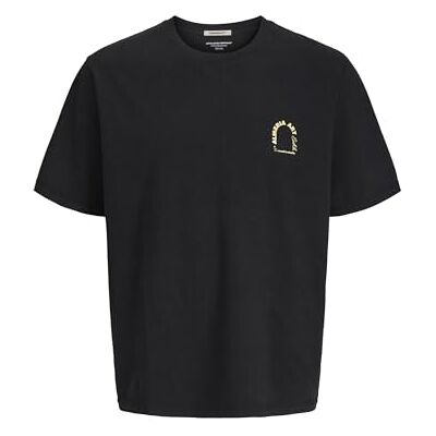 JACK & JONES Joralmeria World Tee Ss Crew Neck, svart, M JACK & JONES Joralmeria World Tee Ss Crew Neck, svart, M