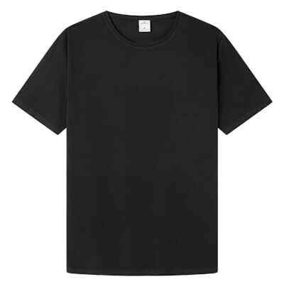 Springfield V Neck Lycra T-shirt för män, Standard svart, M Springfield V Neck Lycra T-shirt för män, Standard svart, M