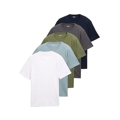 TOM TAILOR T-shirt för män, 20000 – vit, M TOM TAILOR T-shirt för män, 20000 – vit, M