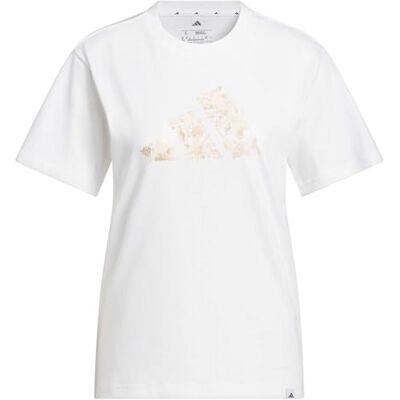 adidas Kobiety IRIDESCENT SHELLS BIG LOGO GRAPHIC T-SHIRT, white, M adidas Kobiety IRIDESCENT SHELLS BIG LOGO GRAPHIC T-SHIRT, white, M