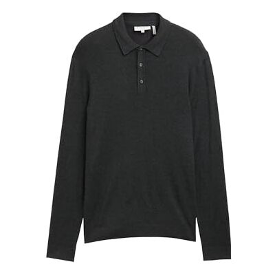 TOM TAILOR herrtröja, 10617 Svart grå melerad, M TOM TAILOR herrtröja, 10617 Svart grå melerad, M