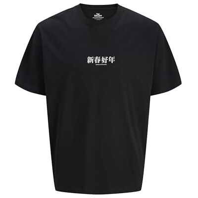 JACK & JONES Jorsnake Tee Ss Crew Neck Tg, svart, M JACK & JONES Jorsnake Tee Ss Crew Neck Tg, svart, M