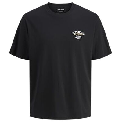 JACK & JONES Jjyuki Tee Ss Crew Neck Bf, svart, L JACK & JONES Jjyuki Tee Ss Crew Neck Bf, svart, L