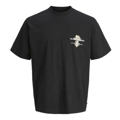 JACK & JONES Herr JcoHoriphoto graphic Tee Ss Crew Neck, svart, M JACK & JONES Herr JcoHoriphoto graphic Tee Ss Crew Neck, svart, M