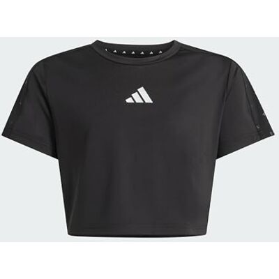 adidas Dziewczynki Train Essentials Seasonal Print T-Shirt, black/silver met., 7-8 Years adidas Dziewczynki Train Essentials Seasonal Print T-Shirt, black/silver met., 7-8 Years