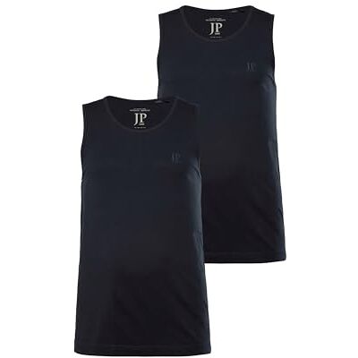 JP 1880 herr, stora storlekar, herrkläder, L-8XL, linne, 2-pack, ärmlös, upp till 8 XL, Marinblå, L JP 1880 herr, stora storlekar, herrkläder, L-8XL, linne, 2-pack, ärmlös, upp till 8 XL, Marinblå, L