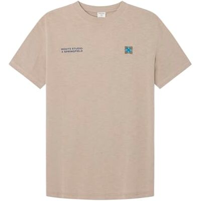Springfield T-shirt, Sand, XS Springfield T-shirt, Sand, XS