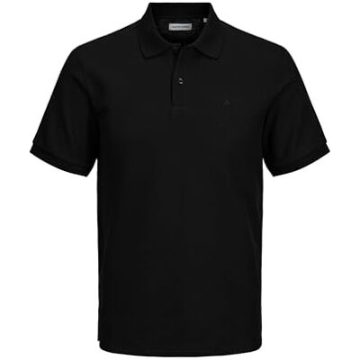 JACK & JONES Jjeaustin Polo Ss Noos Pls, svart, 4XL JACK & JONES Jjeaustin Polo Ss Noos Pls, svart, 4XL
