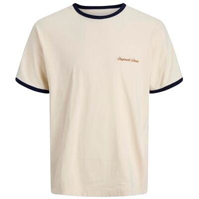 JACK & JONES Jornorrebro Ringer Tee Ss Crew Neck, Antik vit, XL JACK & JONES Jornorrebro Ringer Tee Ss Crew Neck, Antik vit, XL