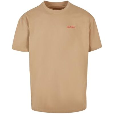 Tee Upscale män t-shirt boll hård tung oversize te, tryck t-shirt för män, överdimensionerad passform, streetwear, Unionbeige, M Tee Upscale män t-shirt boll hård tung oversize te, tryck t-shirt för män, överdimensionerad passform, streetwear, Unionbeige, M