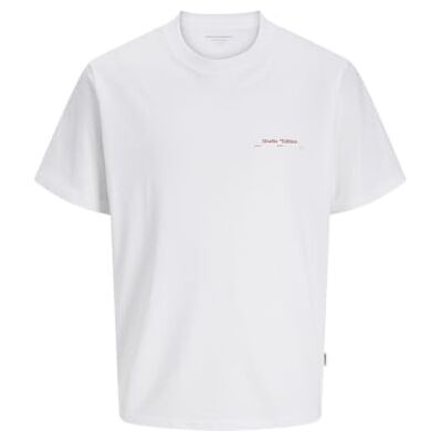 JACK & JONES Jorsplit Painting Tee Ss Crew Neck, Ljus vit, L JACK & JONES Jorsplit Painting Tee Ss Crew Neck, Ljus vit, L