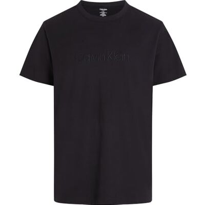 Calvin herr kortärmad t-shirt med rund hals, svart (svart), S Calvin herr kortärmad t-shirt med rund hals, svart (svart), S