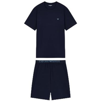 Giorgio Armani ENDURANCE T-SHIRT+SHORTS PYJAMA Blå L Giorgio Armani ENDURANCE T-SHIRT+SHORTS PYJAMA Blå L