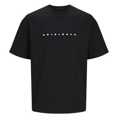 JACK & JONES JOREASTER Activity Tee SS Crew Neck, Svart/tryck: org, L JACK & JONES JOREASTER Activity Tee SS Crew Neck, Svart/tryck: org, L