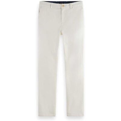 Scotch & Soda Herr Core-Stuartstretch bomull chinos byxor, Vit, 38W / 36L Scotch & Soda Herr Core-Stuartstretch bomull chinos byxor, Vit, 38W / 36L