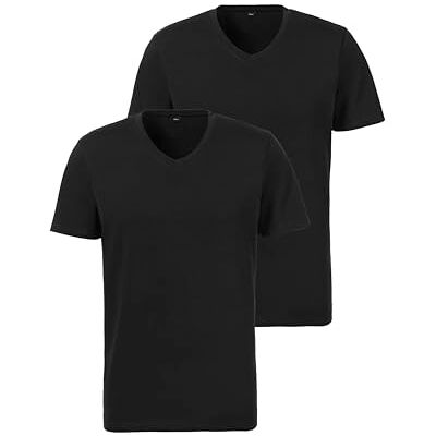s.Oliver T-shirt för män i 2-pack, 2x svart, XL s.Oliver T-shirt för män i 2-pack, 2x svart, XL