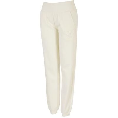Giorgio Armani Fuzzy Fleece Byxor med manschetter, Yoghurt, M Giorgio Armani Fuzzy Fleece Byxor med manschetter, Yoghurt, M