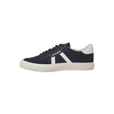 JACK & JONES JACK&JONES Herr JFWMORDEN Canvas Special SN sneakers, Navy Blazer/detalj: Marshmellow, 42 EU, Navy Blazer detalj Marshmellow, 42 EU JACK & JONES JACK&JONES Herr JFWMORDEN Canvas Special SN sneakers, Navy Blazer/detalj: Marshmellow, 42 EU, Navy Blazer detalj Marshmellow, 42 EU