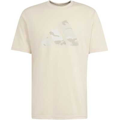 adidas För Män Train Essentials Seasonal Brand Love Camo Tee, crystal sand/black, M Tall adidas För Män Train Essentials Seasonal Brand Love Camo Tee, crystal sand/black, M Tall