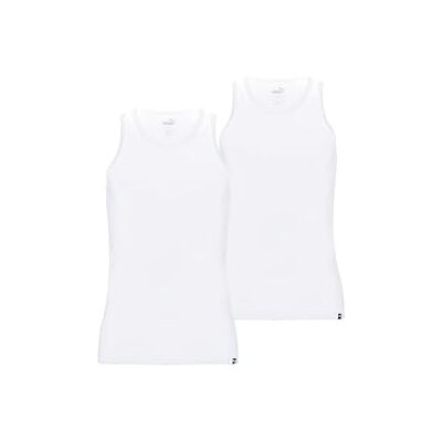 PUMA herrväst T-shirt (2-pack), Vit, XL PUMA herrväst T-shirt (2-pack), Vit, XL