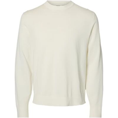 SELECTED MEN Slhtorino Ls Knit Crew Neck Noos, Häger, XL SELECTED MEN Slhtorino Ls Knit Crew Neck Noos, Häger, XL