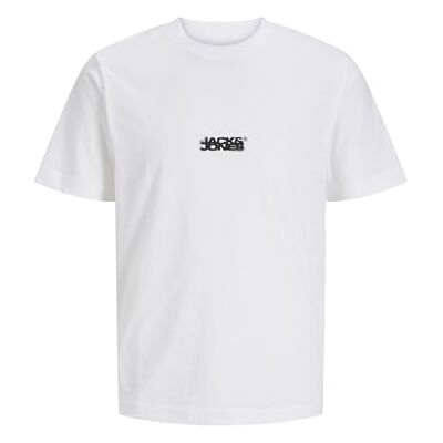 JACK & JONES Jcosago logo Slub Tee Ss Crew Neck, Ljus vit, M JACK & JONES Jcosago logo Slub Tee Ss Crew Neck, Ljus vit, M