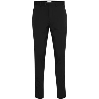CASUAL FRIDAY CFPihl kostym byxor herr byxor tygbyxor med bälteslingor smal passform, Svart (50003), 48 SE CASUAL FRIDAY CFPihl kostym byxor herr byxor tygbyxor med bälteslingor smal passform, Svart (50003), 48 SE