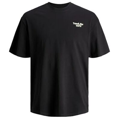 JACK & JONES JACK&JONES JCOSPLASH Tee SS Crew Neck GC, svart, XS JACK & JONES JACK&JONES JCOSPLASH Tee SS Crew Neck GC, svart, XS