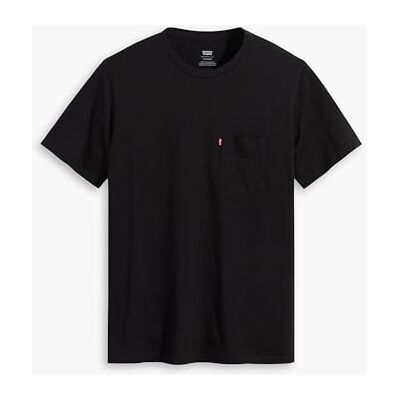Levi's Män Ss Classic Pocket Tee Non Graphic Tee, Mineral svart, L Levi's Män Ss Classic Pocket Tee Non Graphic Tee, Mineral svart, L