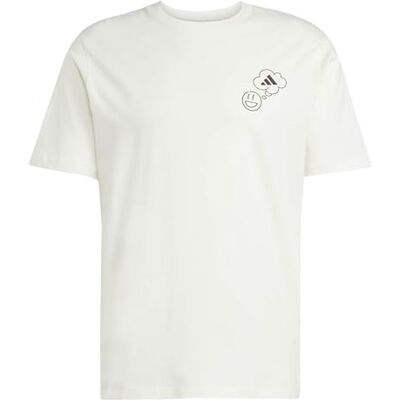 adidas För Män LOUNGE VERBIAGE CIRCLE GRAPHIC T-SHIRT, off white, S adidas För Män LOUNGE VERBIAGE CIRCLE GRAPHIC T-SHIRT, off white, S
